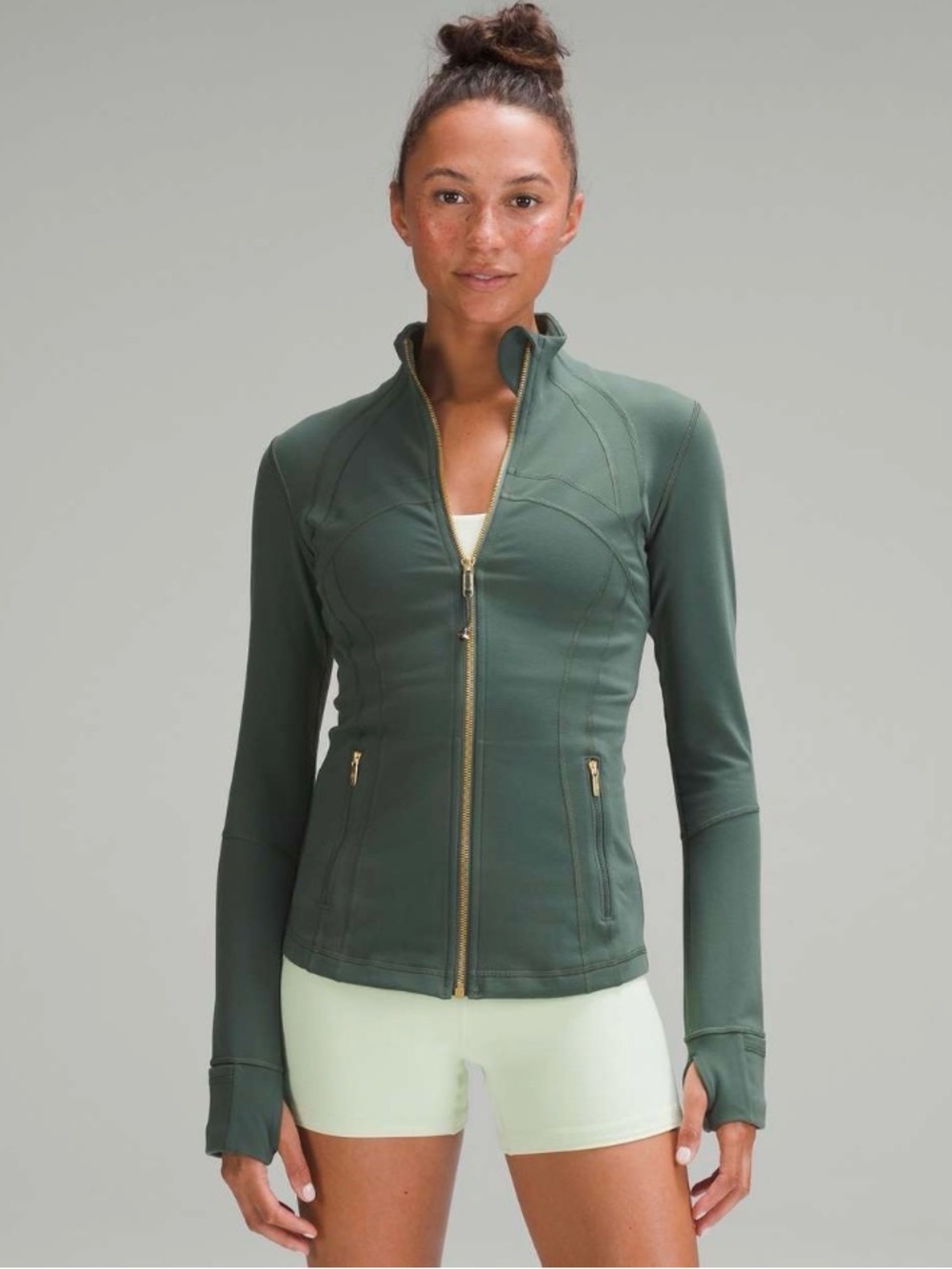 Lululemon Define Jacket Luon Dark Forest Gold Size 20 RARE